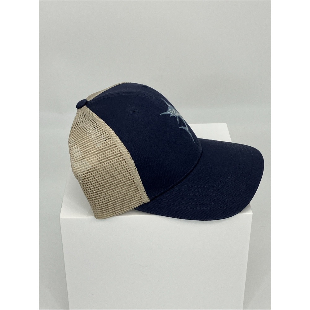 NWT Life is Good Trucker Hat Adjustable Blue Marlin Snapback Mesh Coastal Dad - Picture 5 of 12